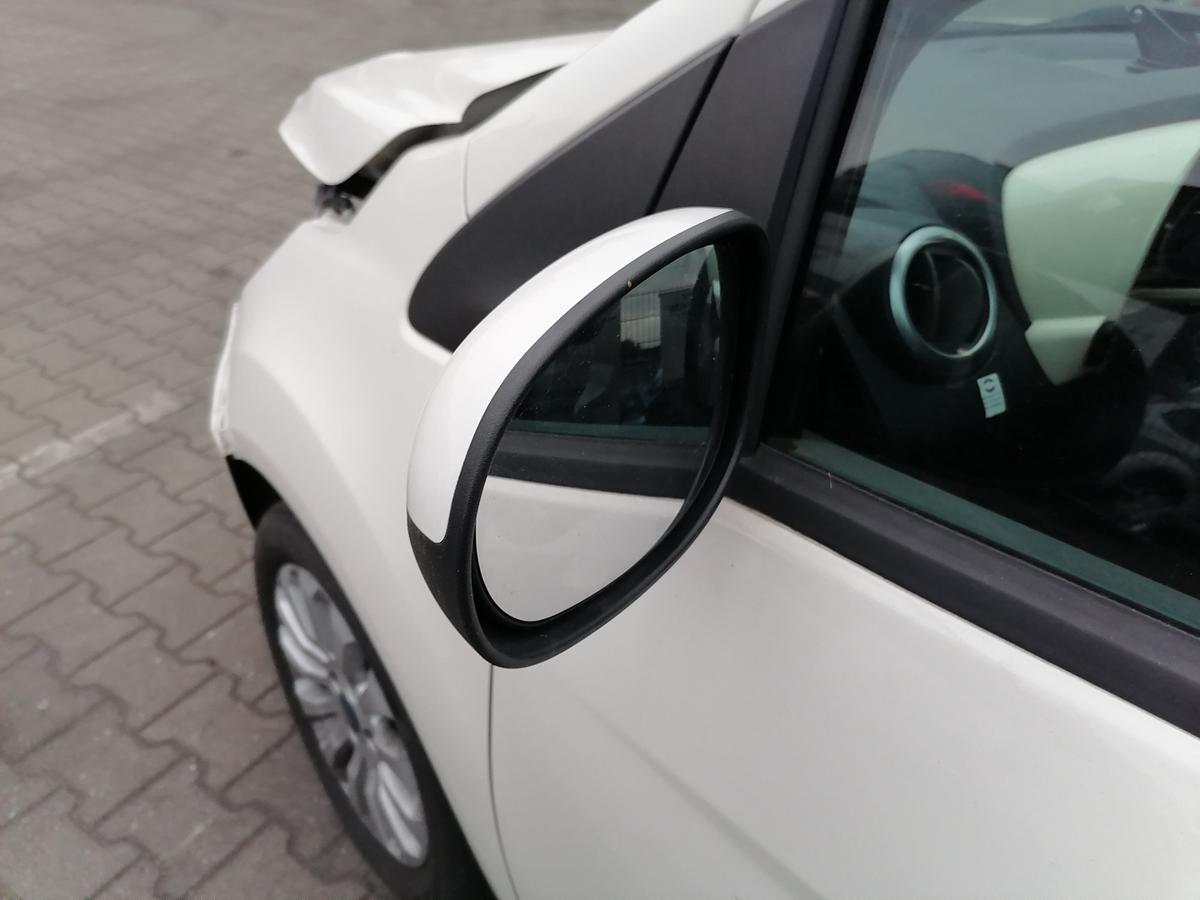 Ford Ka 2 RU8 original Au&szlig;enspiegel links elektrisch verstellbar Chrystal Wei&szlig; Bj.2012